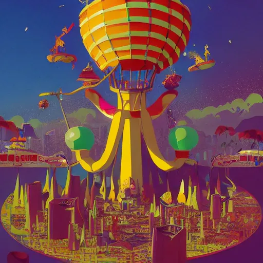 Image similar to carnival in rio de janiero by paolo eleuteri serpieri and tomer hanuka and chesley bonestell and daniel merriam and tomokazu matsuyama, unreal engine, high resolution render, featured on artstation, octane, 8 k, highly intricate details, vivid colors, vector illustration