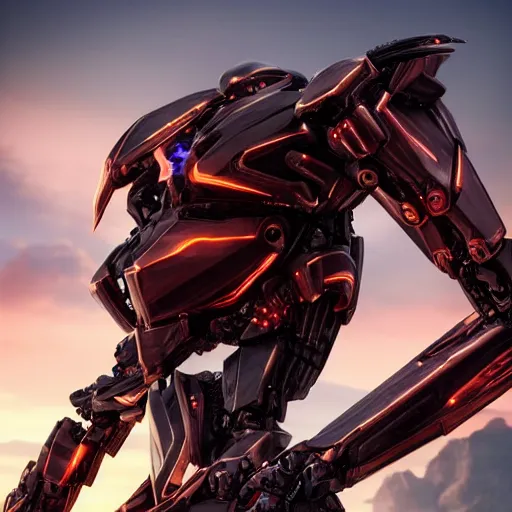 Prompt: a highly detailed close-up of an awe-inspiring beautiful majestic anthropomorphic robotic mecha female dragon, with smooth and streamlined armor, standing and posing elegantly in front of the camera, well detailed head with epic LED eyes, sharp and dangerous sleek design, two arms, digital art, artstation, DeviantArt, professional, octane render, sunset lighting
