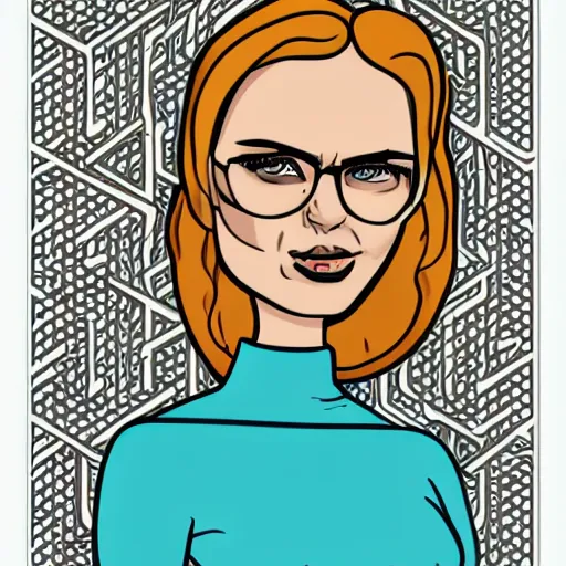 Image similar to Alex-Grey by Todd-MacFarlene, SVG, Vector sticker, flat colors, full-body, uncropped, white-space-surrounding-subject