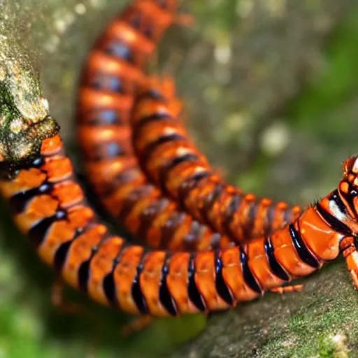 Image similar to gollum - faced centipede