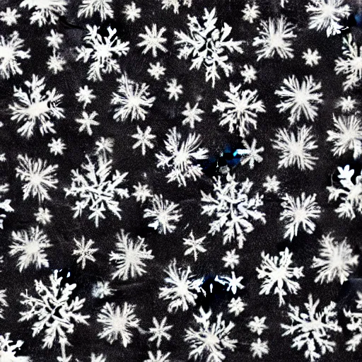 Prompt: embroidered snowflake faces in silk. 3840 2160 cgsociety art 35mm