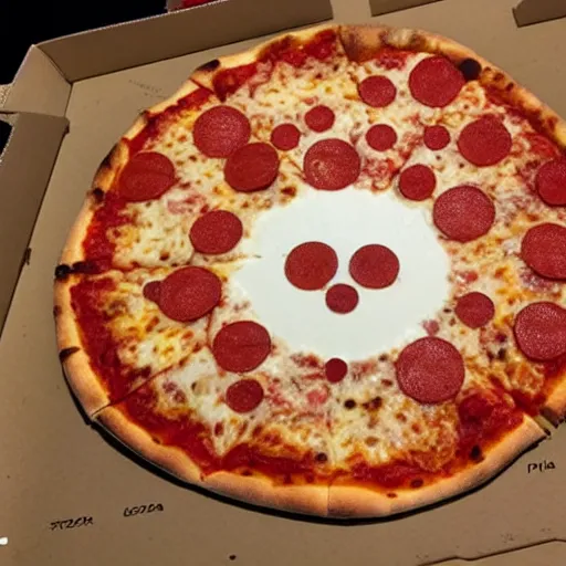 Image similar to pizza in the shape of indiana