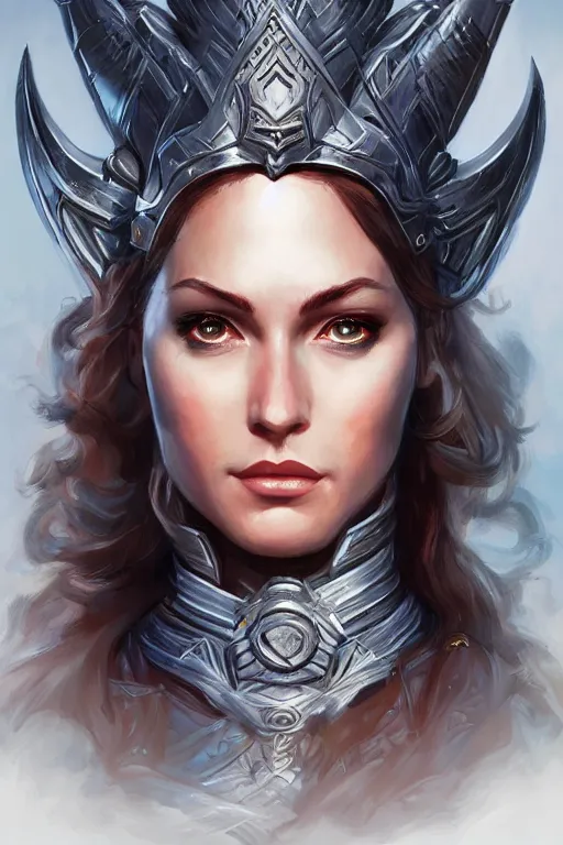 Image similar to amazon valkyrie athena, d & d, fantasy, portrait, highly detailed, headshot, digital painting, trending on artstation, concept art, sharp focus, illustration, art by artgerm and greg rutkowski and magali villeneuve