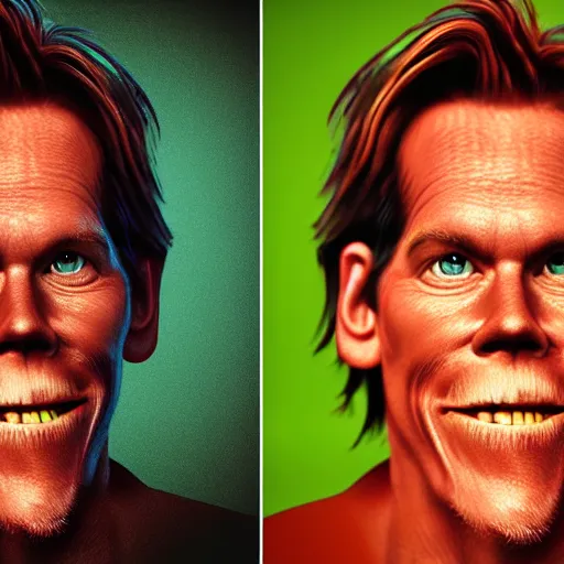 Prompt: ultra detailed kevin bacon shaped exactly like bacon in a hamburger rendered by octane digital painting inspired by arcimboldo