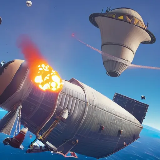 Image similar to hindenburg disaster in fortnite