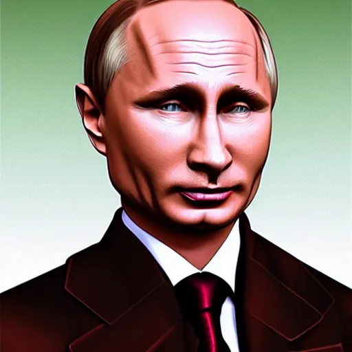Image similar to Seductive Putin, hyper realistic, highly detailed