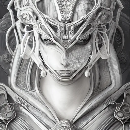 Image similar to valorant characters, highly detailed, symmetrical long head, smooth marble surfaces, detailed ink illustration, raiden metal gear, cinematic smooth stone, deep aesthetic, concept art, post process, 4k, carved marble texture and silk cloth, latex skin, highly ornate intricate details, in the style of hr Giger