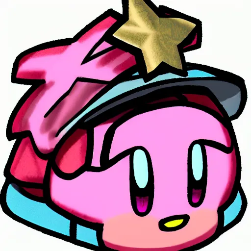 Image similar to kirby in the style of christian weston chandler
