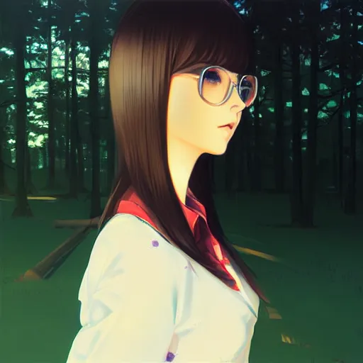 Image similar to artwork by Ilya Kuvshinov