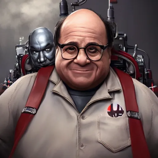 Prompt: hyperrealistic danny devito wearing ghostbusters outfit, stunning 3 d render inspired art by xiang duan and thomas eakes, perfect facial symmetry, hyper realistic texture, intricate, photorealistic, highly detailed attributes and atmosphere, dim volumetric cinematic lighting, 8 k octane detailed render, trending on artstation, masterpiece,