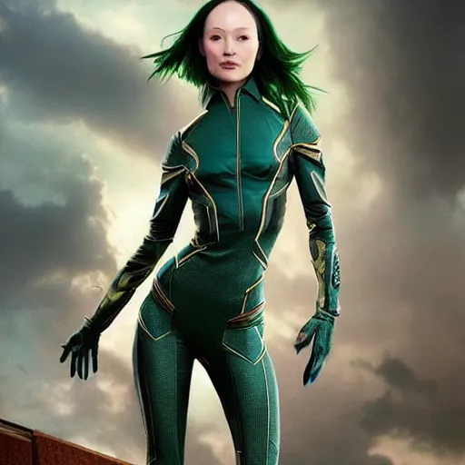 Image similar to mantis from the marvel cinematic universe as played by pom klementieff, beautiful, matte painting