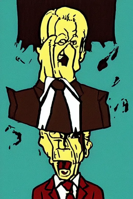 Image similar to “ bill clinton in the style of the art of hylics ”