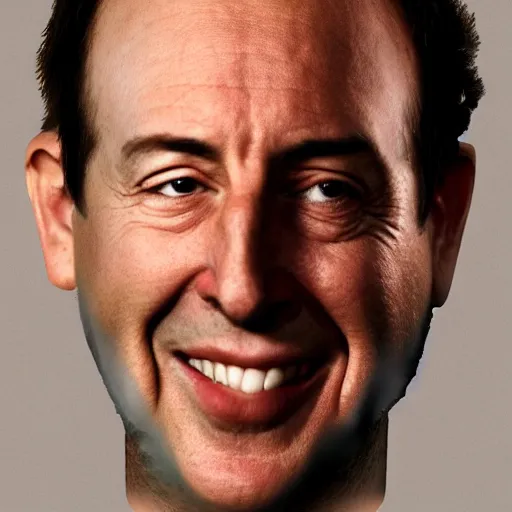 Prompt: robert de niros face constructed of millions of tiny adam sandlers