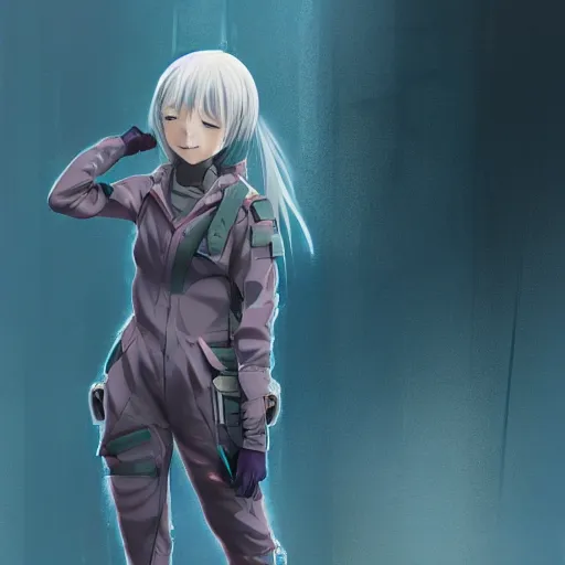 Prompt: beautiful anime girl in a abandoned and derelict plugsuit, artstation, highly detailed, high quality