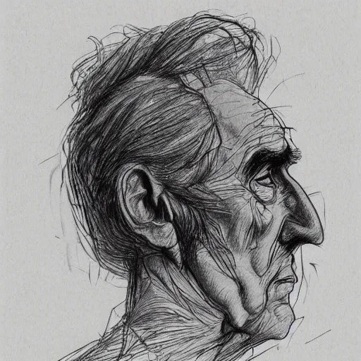 Image similar to a realistic yet scraggly portrait sketch of the side profile of a stern and sophisticated christopher lee, trending on artstation, intricate details, in the style of frank auerbach, in the style of sergio aragones, in the style of martin ansin, in the style of david aja, in the style of mattias adolfsson