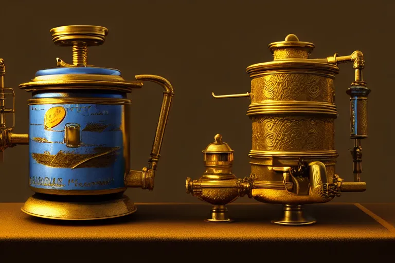 Image similar to a very detailed concept art of david lynch samovar, trending on artstation, digital art, 4 k, hyper realistic, octane render, sharp focus