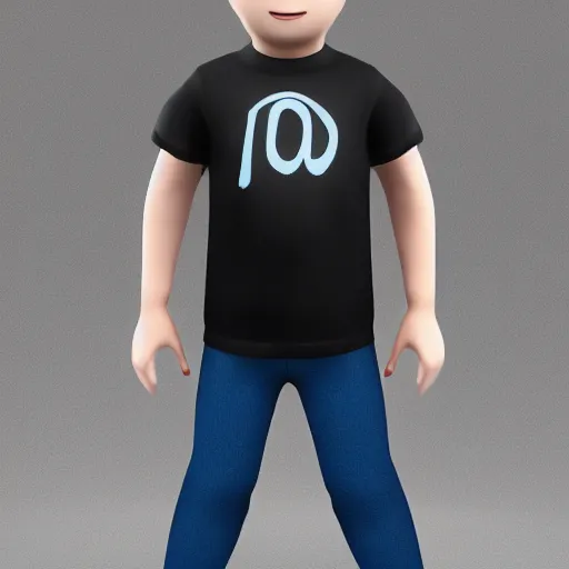 Image similar to a detailed full body image of boy with blonde hair and blue eyes wearing a black tshirt, unreal engine 5 rendered, incredibly highly detailed and realistic, 8 k, sharp focus, studio quality