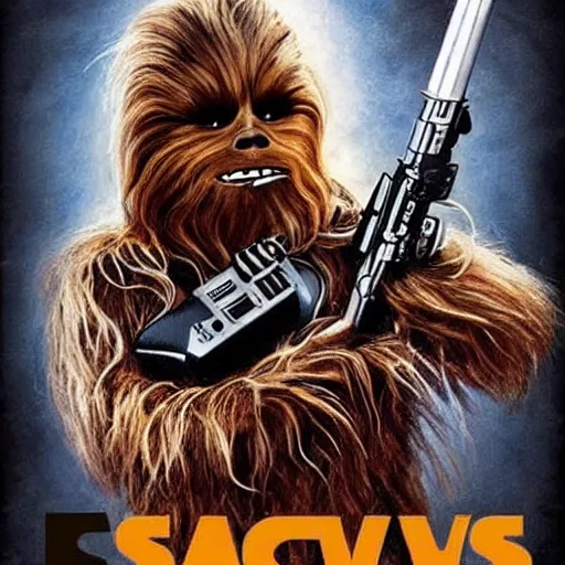 Image similar to Chewbacca as the terminator