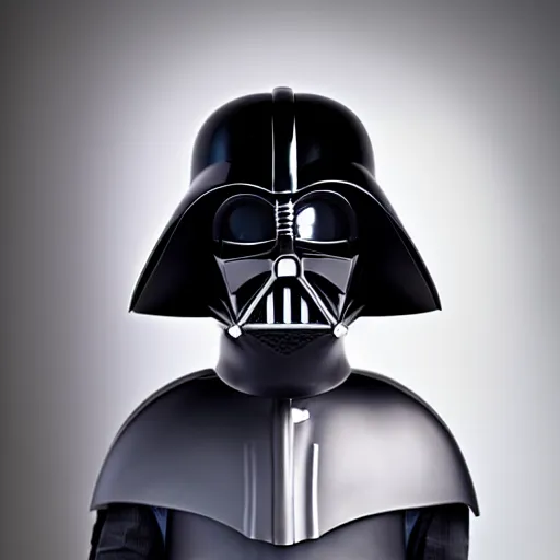 Image similar to darth vader's helmet made in the middle ages, studio photography
