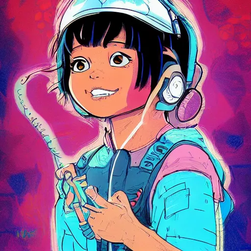 Image similar to a study of cell shaded portrait of Isabela Moner as dora the explorer, concept art, illustration, post grunge, concept art by josan gonzales and wlop, by james jean, Victo ngai, David Rubín, Mike Mignola, Laurie Greasley, highly detailed, sharp focus, Trending on Artstation, HQ, deviantart, art by artgem