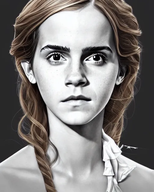 Image similar to emma watson as hermione cast wand spell, hogwarts, d & d, soft diffused light, bjork aesthetic, translucent, by rineke dijkstra and artgerm, intricate details, highly detailed, masterpiece,