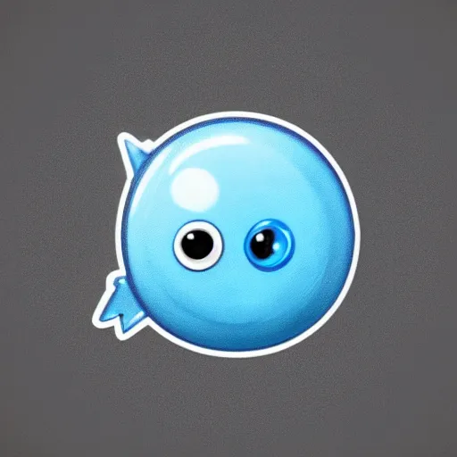 Image similar to the most cutest adorable happy picture of a blue ball face, key hole on blue ball, locklegion, lock for face, keyhole faceial movement, chibi style, wooperlock, wooper lock, black keyhole face, adorably cute, enhanched, deviant adoptable, digital art Emoji collection