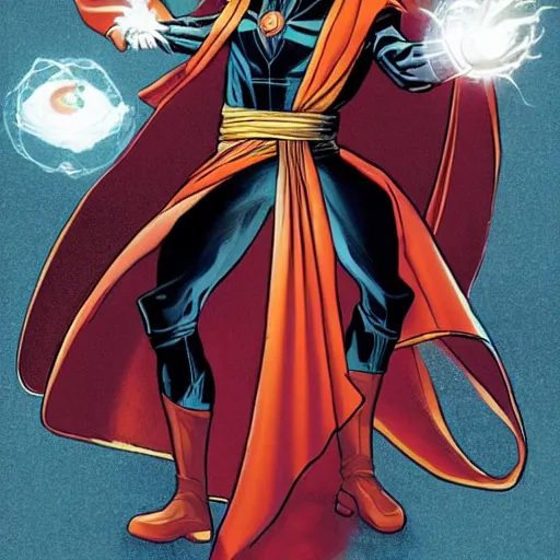 Image similar to doctor strange wearing female clothes