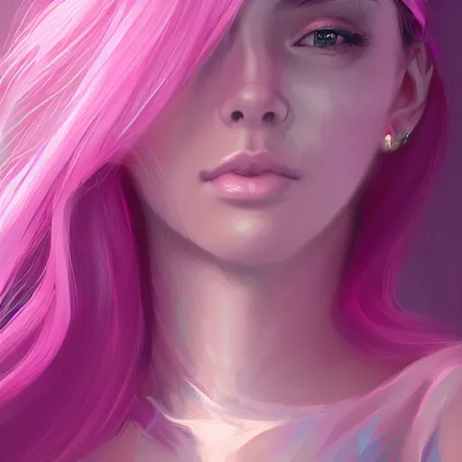 Image similar to teen girl, full body, entire body, pink hair, gorgeous, amazing, elegant, intricate, highly detailed, digital painting, artstation, concept art, sharp focus, illustration, art by Ross tran