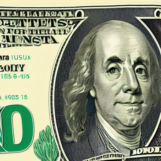 Image similar to dollar bill with mr. beans portrait