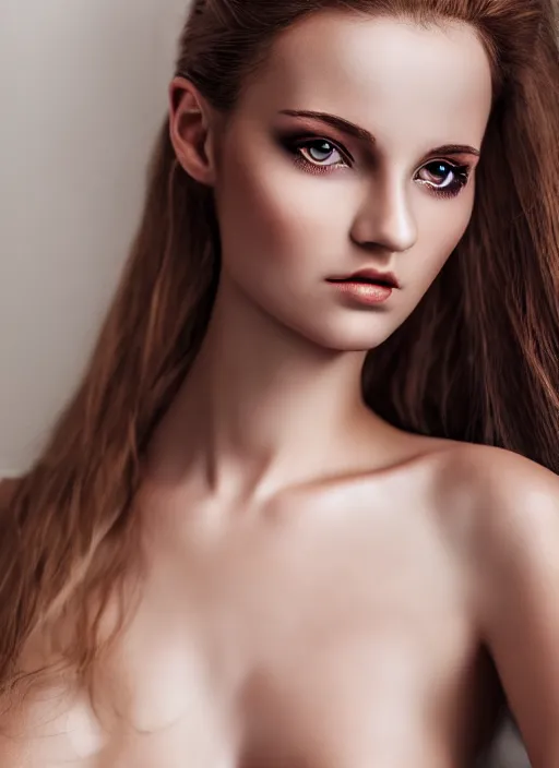 Prompt: a gorgeous female photo, professionally retouched, soft lighting, realistic, smooth face, full body shot, torso, dress, perfect eyes, wide angle, sharp focus on eyes, 8 k high definition, insanely detailed, intricate, elegant, art by johannes wessermark