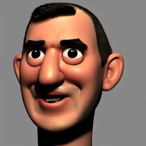 Prompt: Andrej Babiš, pixar animation, 3D render, cartoon