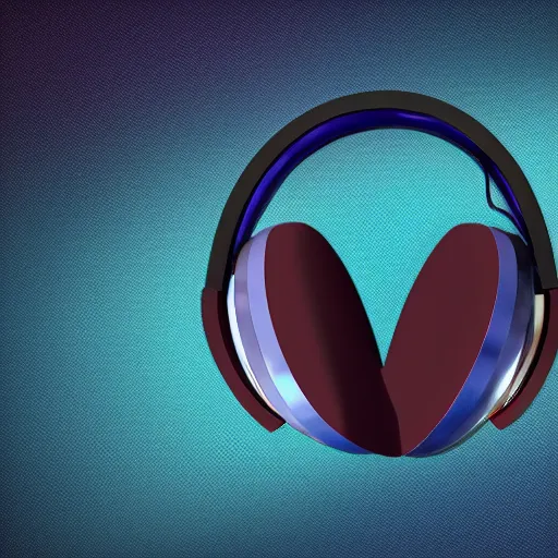 Image similar to a rendering of futuristic headphones in the shape of triangles