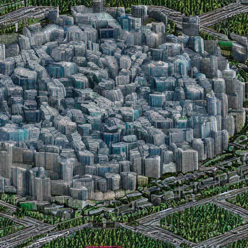 Image similar to mountain size arcology hive city, crowded with people, satellite view, zoom out