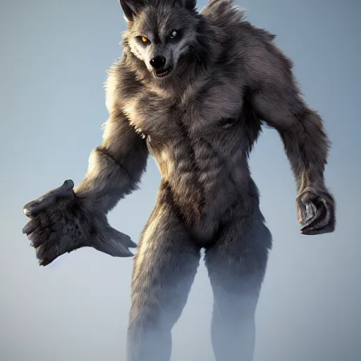 Image similar to cute werewolf from van helsing unreal engine hyperreallistic render 8k character concept art masterpiece