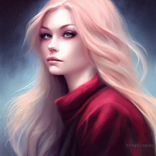 Prompt: beautiful girl portrait by charlie bowater