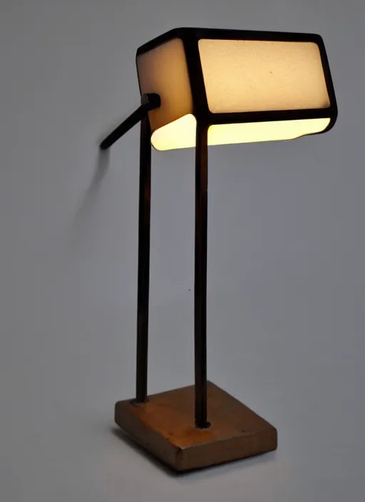 Image similar to a desk light designed by harvey littleton