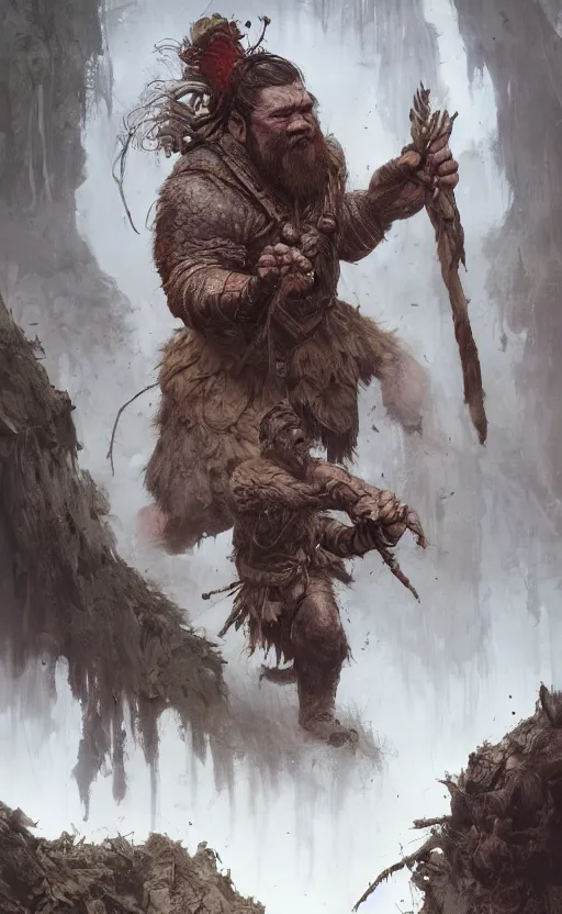 Prompt: last dwarf suvivor is decapitated by eleven of forest, front game card, drark, marvel comics, dark, intricate, highly detailed, smooth, artstation, digital illustration by ruan jia and mandy jurgens and artgerm and wayne barlowe and greg rutkowski and zdislav beksinski