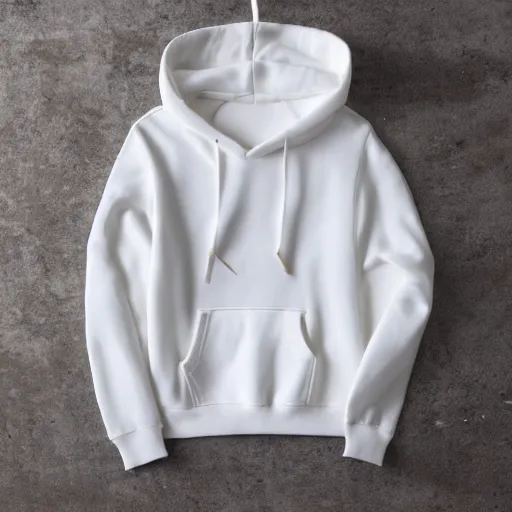 Prompt: white hoody