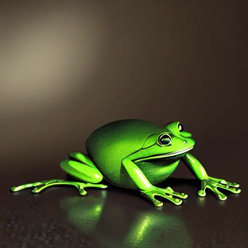 Prompt: mechanical frog, octane render