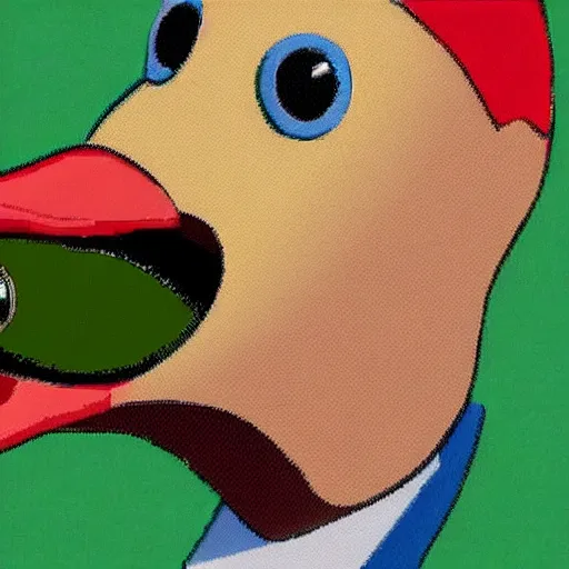 Image similar to donald trum as a duck