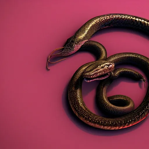 Prompt: ouroboros snake, full hd, octane render, unreal engine 5