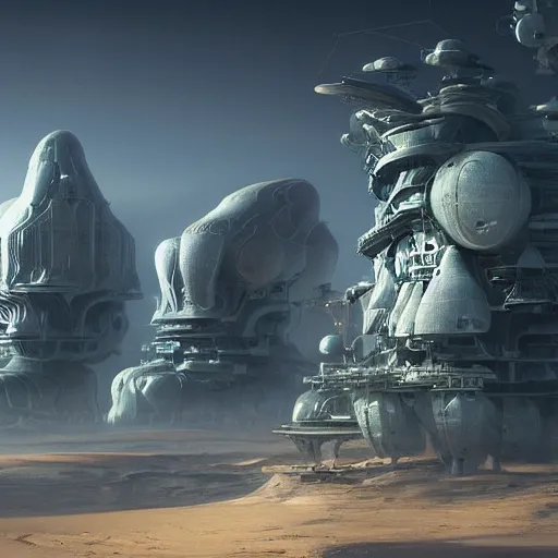 Image similar to a computer generated image of a strange object, a detailed matte painting by stephan martiniere, cgsociety contest winner, space art, rendered in unreal engine, concept art, rendered in cinema 4 d