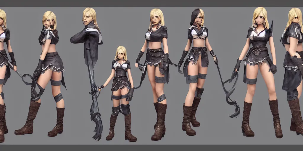 Image similar to character sheet of Lucy heartfilia as a champion in the game wild rift. 3d render, unreal engine 5, 8k resolution, sfw