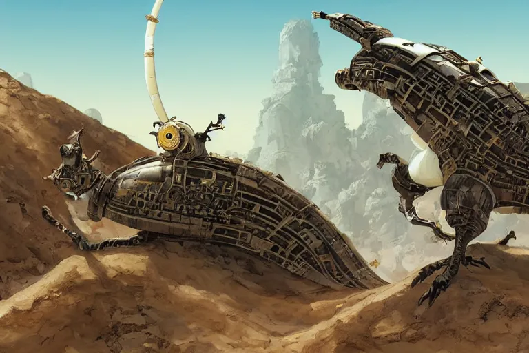 Image similar to anthropomorphic rodent with white and black ancestral ornate japanese tactical gear on an abandonment desert planet, high intricate details, long shot, rule of thirds, golden ratio, graphic novel by fiona staples and dustin nguyen, by beaststars and orange, peter elson, alan bean, studio ghibli, makoto shinkai