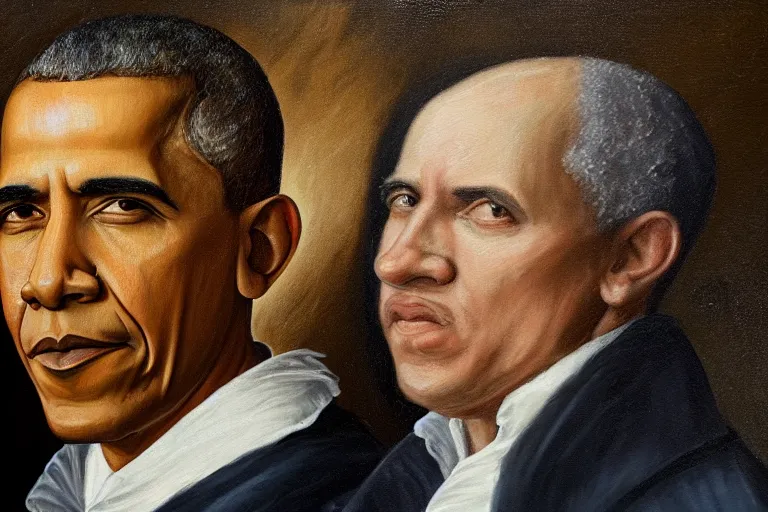 Prompt: painting of obama in the style of renaissance, 8K