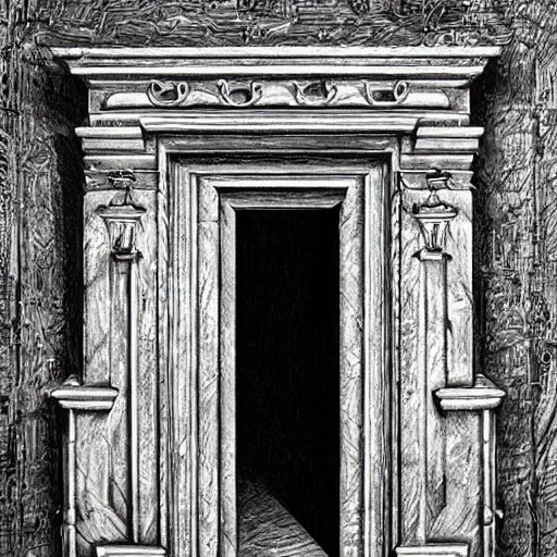 Prompt: a door leading to another dimension, hyper realistic, highly detailed, mega detailed