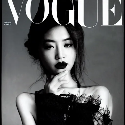 Image similar to a beautiful professional photograph by hamir sardar, herb ritts and ellen von unwerh for the cover of vogue magazine of a beautiful and unusually attractive tibetan female fashion model looking at the camera in a flirtatious way, zeiss 5 0 mm f 1. 8 lens