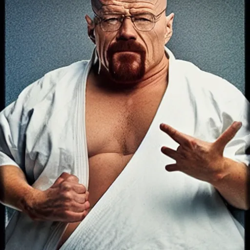 Image similar to walter white as a sumo fighter