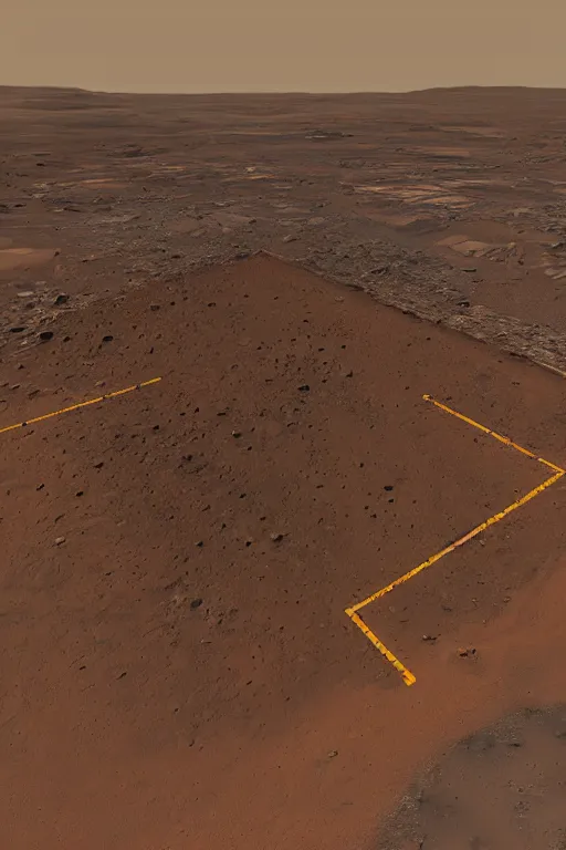 Image similar to mining site on mars