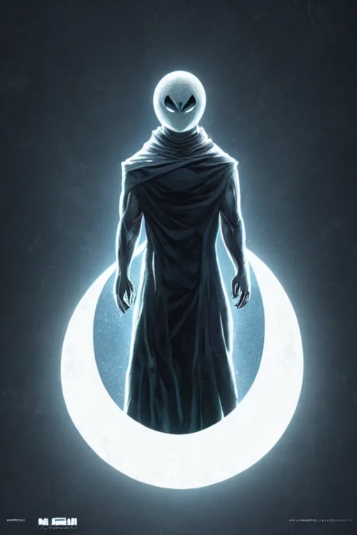 Image similar to symmetry of moon knight mixed with sandman from neil gaiman, rpg reference, art by greg rutkowski, artgerm, trending on artstation, octane render, insanely detailed, 8 k, hd